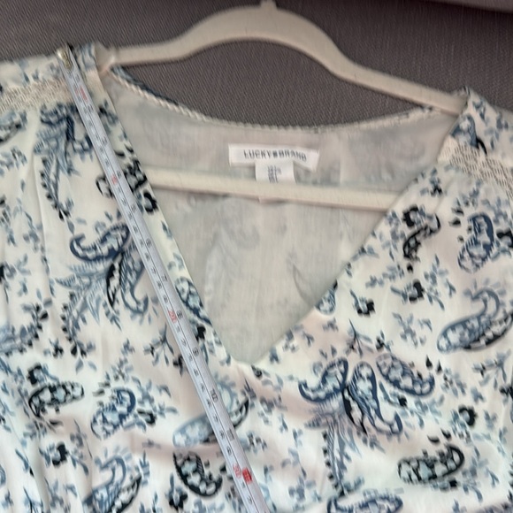 Lucky Brand White and Blue Midi Dress - Picture 6 of 7